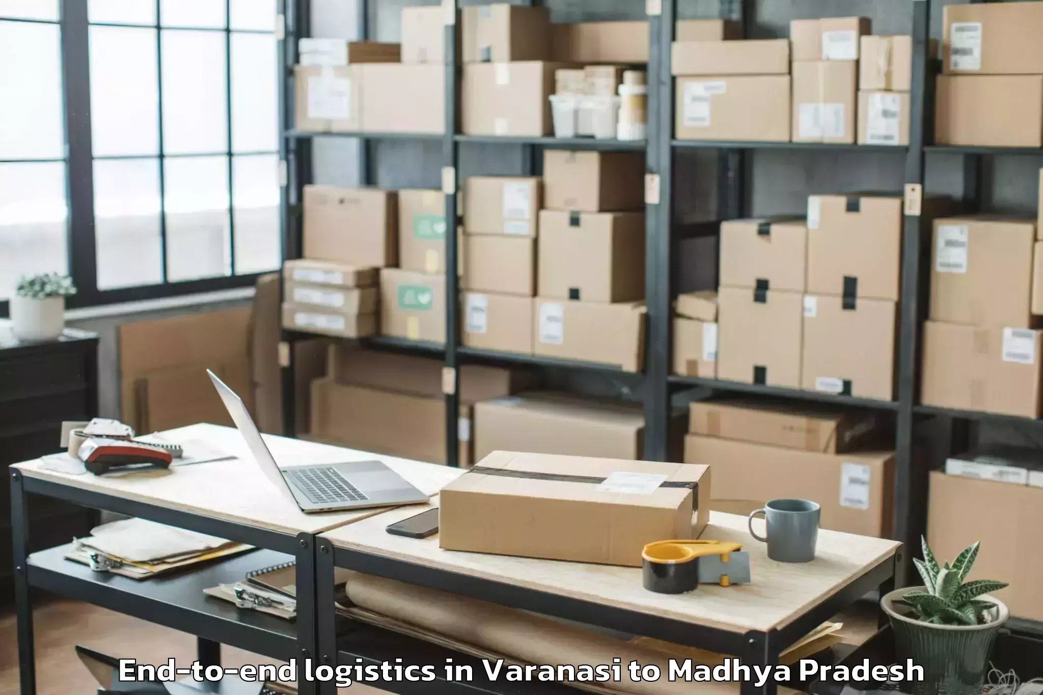 Book Varanasi to Manawar End To End Logistics Online